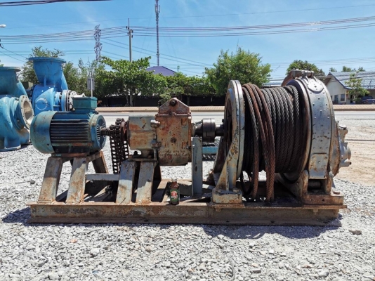 วินซ์สลิงไฟฟ้าอเมริกา INGERSOLL-RAND WINCH USA ขนาด 10000 LBS (5000 kg) สลิงโต 20 mm วินซ์สลิงไฟฟ้าอเมริกา INGERSOLL-RAND WINCH USA ขนาด 10000 LBS (5000 kg) สลิงโต 20 mm