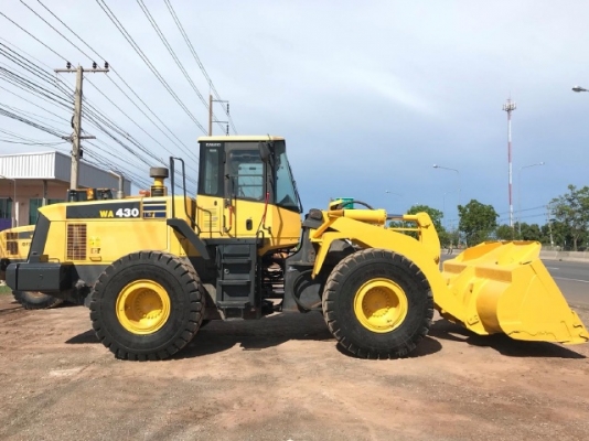 ขายรถตักล้อยาง KOMATSU WA430-5 นำเข้าเองจากญี่ปุ่น สภาพสวยพร้อมใช้ มีVDOการทำงานครับ