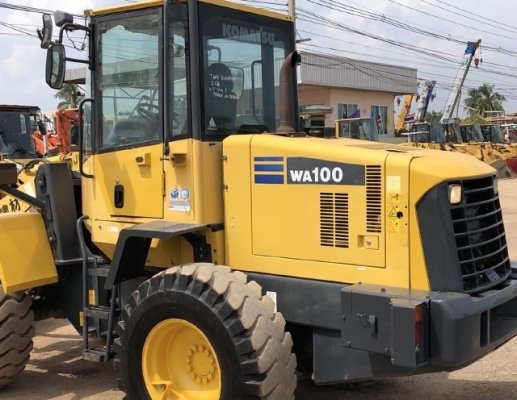 ขายรถตักล้อยาง KOMATSU WA100-5 (6,xxx ชั่วโมง) นำเข้าเองจากญี่ปุ่น สภาพสวยพร้อมใช้ มีVDOการทำงานครับ