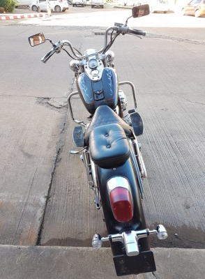 ขาย HONDA SHADOW400 CLASSIC เดิมๆ แต่งสวย ลายกราฟฟิค ไฟสปอตท์ไลท์ ท่อแต่งทรง VANCE&amp;HINES อินวอยส