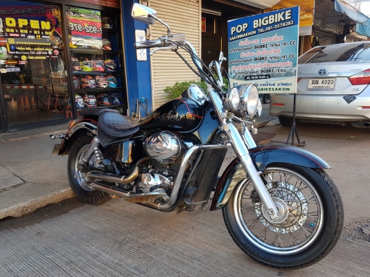 ขาย HONDA SHADOW400 CLASSIC เดิมๆ แต่งสวย ลายกราฟฟิค ไฟสปอตท์ไลท์ ท่อแต่งทรง VANCE&amp;HINES อินวอยส