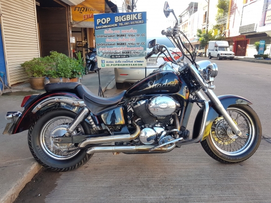 ขาย HONDA SHADOW400 CLASSIC เดิมๆ แต่งสวย ลายกราฟฟิค ไฟสปอตท์ไลท์ ท่อแต่งทรง VANCE&amp;HINES อินวอยส
