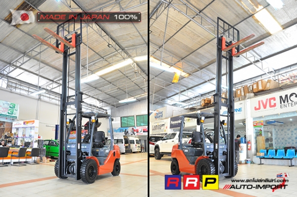 ขายรถโฟล์คลิฟท์มือสอง TOYOTA รุ่น 8FD25-37578 นำเข้าจากประเทศญี่ปุ่น 100\% ไม่เคยใช้งานในไทย