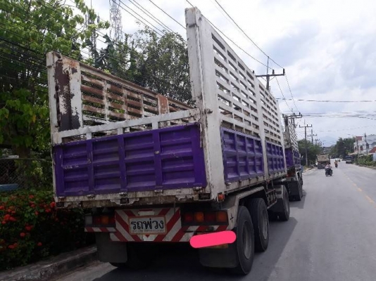 รถบรรทุกพ่วงแม่ลูก MITSUBISHI หัว FN527S เทอร์โบ220แรงม้า 12 ล้อลงเล่มแล้ว กะบะดัมพ์ หางดัมพ์3เพลา