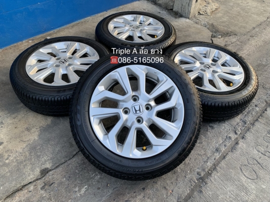 ล้อแม็กป้ายแดง Honda New JAZZ ขอบ 15 พร้อมยางป้ายแดง 175-65-15 GoodYear ปี 18
