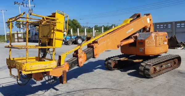 ขายด่วนรถกะเช้าฮิตาชิ3พับHX99D10แทคลุยหมุนรอบตัวได้สบายเครื่องดีเซล3สูบคูโบต้าปั้มนิ้วรุ่นใหม่ยกสุง10เมตรเพื่งนำเข้ามาใหม่ยังไม่เคยใช้งานในไทยเลย