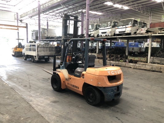 รถโฟล์คลิฟท์ TOYOTA 3.5 ตัน เสาสูง 5 เมตร เครื่องเบนซินเงียบกริบ งานอกแท้ยาวพิเศษ รถพร้อมใช้งาน ราคา 265,000 บาท โทร.081-3097045