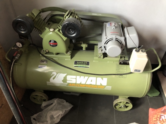 ขายปั๊มลม SWAN SVP-203-240L 3แรง 240 ลิตร ไฟ220V มอเตอร์มิตซูบิชิ