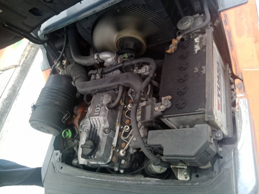 รถยกโตโยต้ารุ่น 8 น้ำหนักยก 2.5 ตัน เสาสูง 5 เมตร แผงงาสไลด์ เครื่องดีเซล เกียร์ออโต้