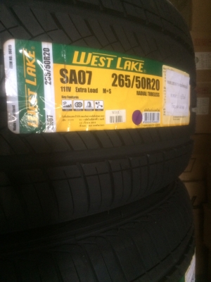 ชุดแม็กโครเมียม ขอบ 20 นิ้ว pcd 139.7พร้อมยางใหม่ westlake 265/50R20