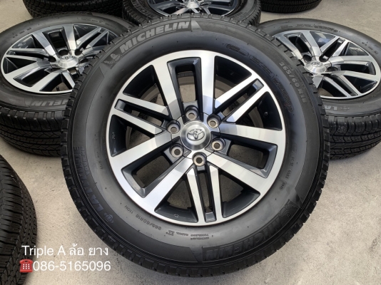 ล้อแม็ก Toyota New Fortuner ขอบ 18 พร้อมยาง 265-60-18 Michelin ปี 18 สภาพน้องๆป้ายแดง สวยๆ ล้อแม็ก Toyota New Fortuner ขอบ 18 พร้อมยาง 265-60-18 Michelin ปี 18 สภาพน้องๆป้ายแดง สวยๆ