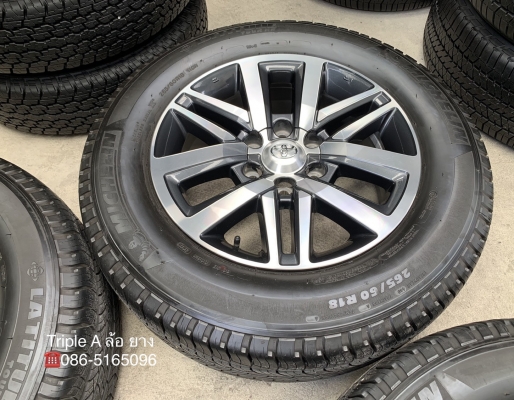 ล้อแม็ก Toyota New Fortuner ขอบ 18 พร้อมยาง 265-60-18 Michelin ปี 18 สภาพน้องๆป้ายแดง สวยๆ ล้อแม็ก Toyota New Fortuner ขอบ 18 พร้อมยาง 265-60-18 Michelin ปี 18 สภาพน้องๆป้ายแดง สวยๆ