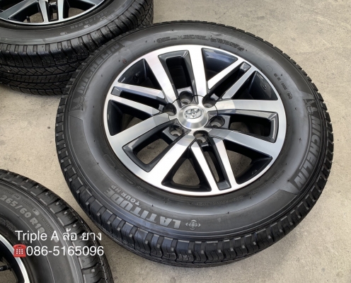ล้อแม็ก Toyota New Fortuner ขอบ 18 พร้อมยาง 265-60-18 Michelin ปี 18 สภาพน้องๆป้ายแดง สวยๆ ล้อแม็ก Toyota New Fortuner ขอบ 18 พร้อมยาง 265-60-18 Michelin ปี 18 สภาพน้องๆป้ายแดง สวยๆ