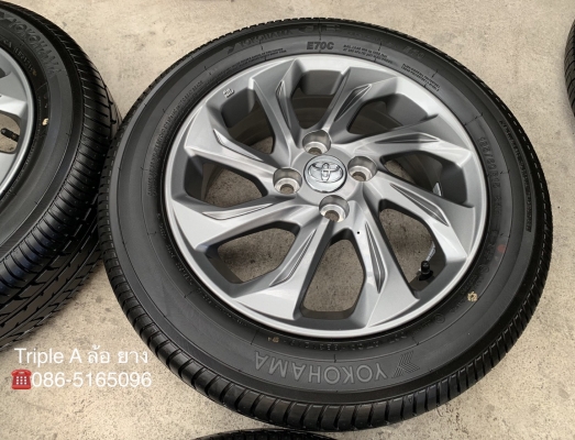 ล้อแม็กป้ายแดง Toyota New Vios ขอบ 15 พร้อมยางป้ายแดง 185-60-15 Yokohama ปี 19 ล้อแม็กป้ายแดง Toyota New Vios ขอบ 15 พร้อมยางป้ายแดง 185-60-15 Yokohama ปี 19