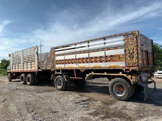 ดั้มเกษตร มาถึง อีกพ่วง 785,000 (แม่ดั้ม 2 เพลา -ลูกดั้ม 2 คาน) ISUZU ROCKY 240 แรง 2 เพลา สโลว์กลาง