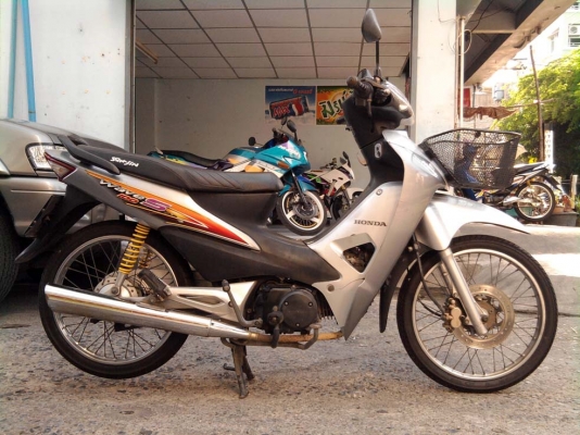 ขออนุญาติขาย  HONDA WAVE100S U-Box สีเทาดำ สตาร์ทมือและเท้า