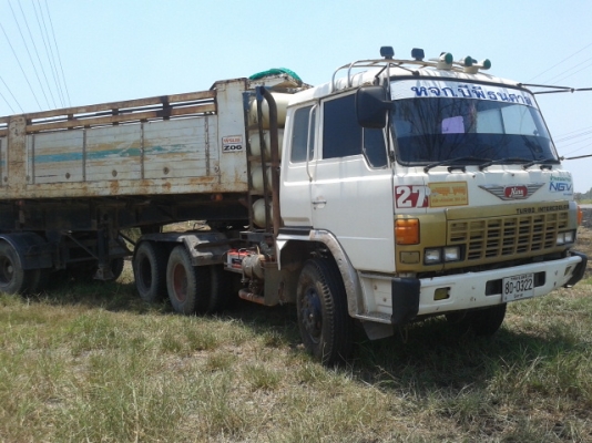 ขายรถสิบล้อหัวลาก HINO  NGV  พร้อมลูก 3 คาน  สภาพพร้อมใช้