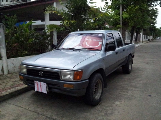 กระบะไมตี้เอ็ก 4ประตู ปี97 แท้ ตัวหน้าเต็ม  สีทูโทนบรอนซ์-เทาเข้ม ยกสูง สีสวย