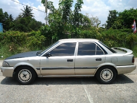 ขายรถยนต์ ปี90 โตโยต้า โคโรล่า รุ่นโดเรม่อน เครื่อง4AG1600ccหัวฉีด ติดแก๊สแล้ว เกียร์ออโต้ พวงมาลัยเพาเวอร์ แอร์ ล้อแม็ก รถขับดี ช่วงล่างดี (รถบ้านไม่ใช่แท็กซี่)(ไม่ใช่รถน้ำท่วม)