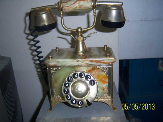 โทรศัพท์ทรงโบราณ หินอ่อนครับสวยๆ