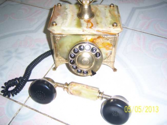 โทรศัพท์ทรงโบราณ หินอ่อนครับสวยๆ