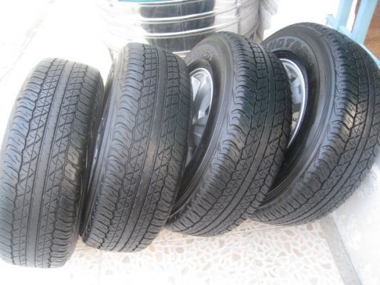 ขายล้อแม็ก Mitsubishi triton 16"x7" et38 6รู139 +ยางปี1912 (081-3747940)