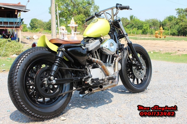 แม็กสิงห์บุรี//HARLEY DAVISSAN SPORTSTER 1200 แต่ง OLD SCHOOL หล่อโครตๆ พร้อม สรรพาสมิตร