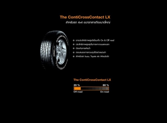 ยางใหม่ Continental 245-70-16 HT ปี13