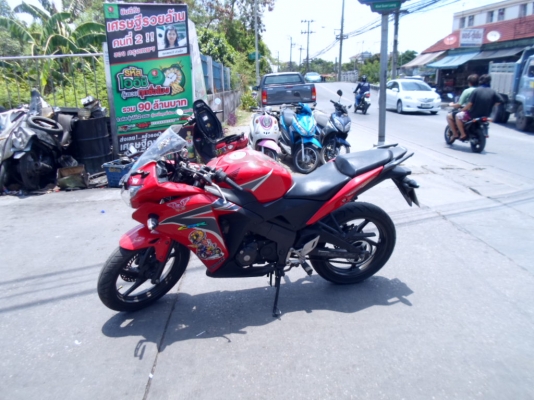 HONDA CBR 150 I รถสีแดง-ดำ เครื่องเดิมๆๆ สภาพภายนอกตามรูป ขาย46,500บาท