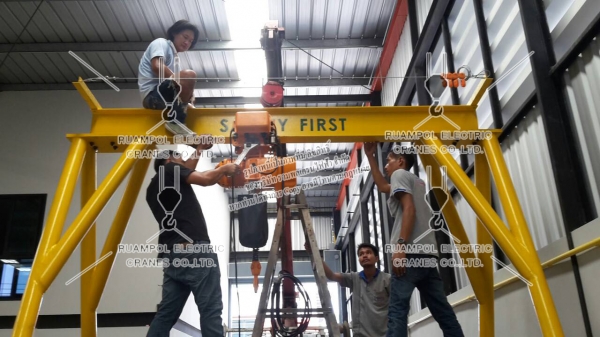 ออกแบบติดตั้งเครนชนิดต่างๆ