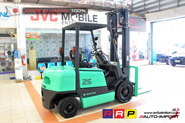 ขายรถโฟล์คลิฟท์มือสอง SUMITOMO รุ่น FD25PVIIHA-D2J-21199 นำเข้าจากประเทศญี่ปุ่น 100\% ไม่เคยใช้งานในไทย