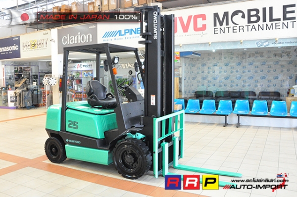 ขายรถโฟล์คลิฟท์มือสอง SUMITOMO รุ่น FD25PVIIHA-D2J-21199 นำเข้าจากประเทศญี่ปุ่น 100\% ไม่เคยใช้งานในไทย