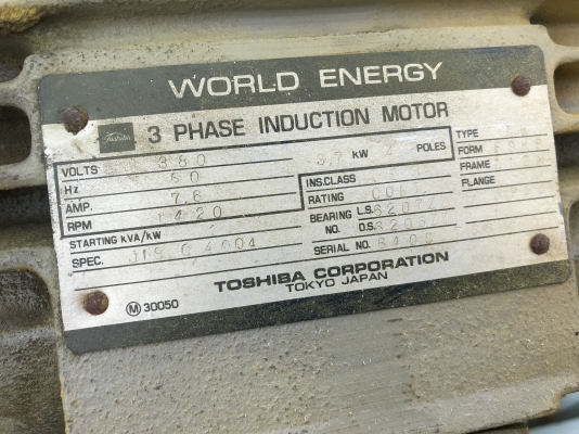 ( เหลือ 2ตัวครับ )ขายพัดลมโบลท่อดูด-เป่าอากาศ TIW new Vro 5HP. 380V made in Japan สภาพสวย ใบพัดอลูมิเนียมหนา โครงสร้างแข็งแรง หมุนนิ่ม พร้อมใช้งาน มี 4ชุดครับ ราคาชุดละ 12,500 บาท