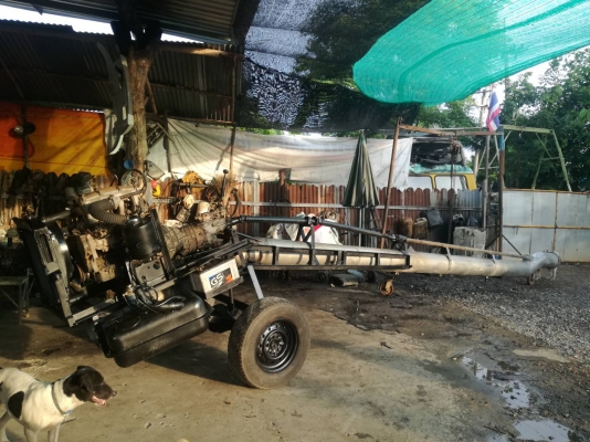 ท่อสูบน้ำสแตนเลสพร้อมเครื่องIsuzu ฝาทอง