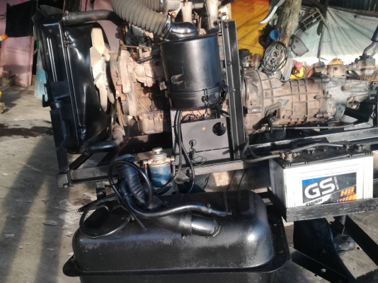 ท่อสูบน้ำสแตนเลสพร้อมเครื่องIsuzu ฝาทอง