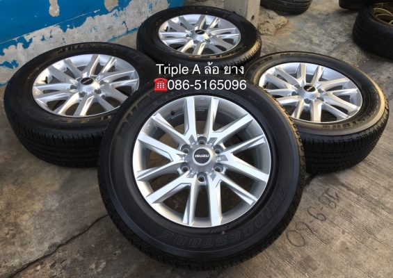 ล้อแม็กป้ายแดง ISUZU D-max STEALTH ขอบ 18 รุ่นใหม่ล่าสุด พร้อมยางใหม่ป้ายแดง 255-60-18 Bridgestone ปี 19 สวยกริ๊บ