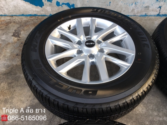 ล้อแม็กป้ายแดง ISUZU D-max STEALTH ขอบ 18 รุ่นใหม่ล่าสุด พร้อมยางใหม่ป้ายแดง 255-60-18 Bridgestone ปี 19 สวยกริ๊บ