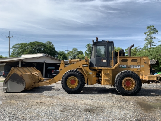 มาถึงแล้ว  อีกคัน 865,000 รถตักล้อยาง TCM 860-2 สภาพเก่านอก ต่อแขน เปิดปาก เครื่องดี เกียร์แรง ยางสวย แอร์หนาว สภาพพร้อมใช้    รถอยู่ นครปฐม โทร 0626426323