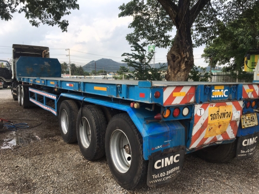 สิบล้อหัวลาก ISUZU GXZ 360 แรง ปี 56 พร้อมหางพื้นเรียบ อู่CIMC ปี 57 ยาว 12 เมตร