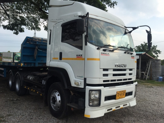 สิบล้อหัวลาก ISUZU GXZ 360 แรง ปี 56 พร้อมหางพื้นเรียบ อู่CIMC ปี 57 ยาว 12 เมตร สิบล้อหัวลาก ISUZU GXZ 360 แรง ปี 56 พร้อมหางพื้นเรียบ อู่CIMC ปี 57 ยาว 12 เมตร