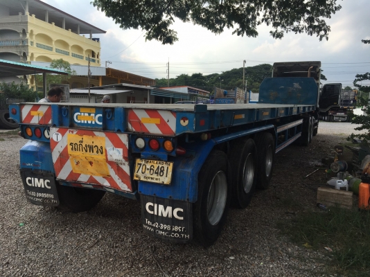 สิบล้อหัวลาก ISUZU GXZ 360 แรง ปี 56 พร้อมหางพื้นเรียบ อู่CIMC ปี 57 ยาว 12 เมตร
