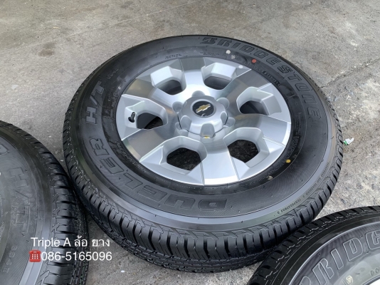 ล้อแม็กป้ายแดง Chevrolet Colorado ขอบ 17 พร้อมยางใหม่ป้ายแดง 255-65-17 Bridgestone ปี 19 สวยกริ๊บๆ