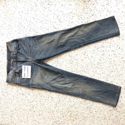 กางเกงยีนส์  Nudie Slim Jim Org. Greenish Worn ผลิตประเทศอิตาลี (ราคาเต็ม 8,xxx บาท)