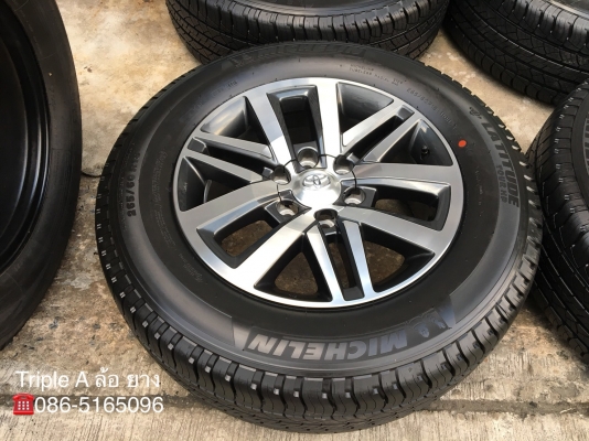 ล้อแม็กป้ายแดง Toyota New Fortuner ขอบ 18 พร้อมยางป้ายแดง 265-60-18 Michelin ปี 19 สวยกริ๊บๆ