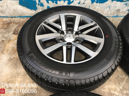 ล้อแม็กป้ายแดง Toyota New Fortuner ขอบ 18 พร้อมยางป้ายแดง 265-60-18 Michelin ปี 19 สวยกริ๊บๆ