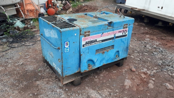 ขาย เครื่องปั๊มลม เครื่องลม ปั๊มลม AIR COMPRESSOR ยี่ห้อ AIRMAN PDS70 เก่าญี่ปุ่น สภาพสวย ลมแร๊งม๊าก