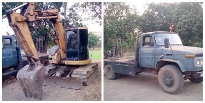 รถแบคโฮยี่ห้อ Cat 308 b  75 แรง เก่านอก มีใบอินวอยช์ พร้อมเทลเลอร์