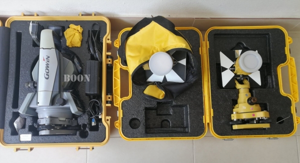 ล้องสำรวจมือสอง Total Station Gowin TKS-202 by TOPCON  Accuracy2&rdquo; ความละเอียดหน้าจออ่าน 1&rdquo;  สภาพดีพร้อมใช้ อุปกรณ์ตามรูป พร้อม calibrated