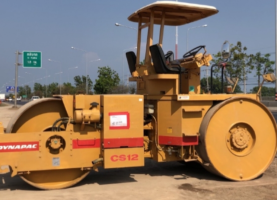 ขายรถบด 3 ล้อ DYNAPAC CS12 นำเข้าเองจากญี่ปุ่น สภาพสวยพร้อมใช้ มีVDOการทำงานครับ