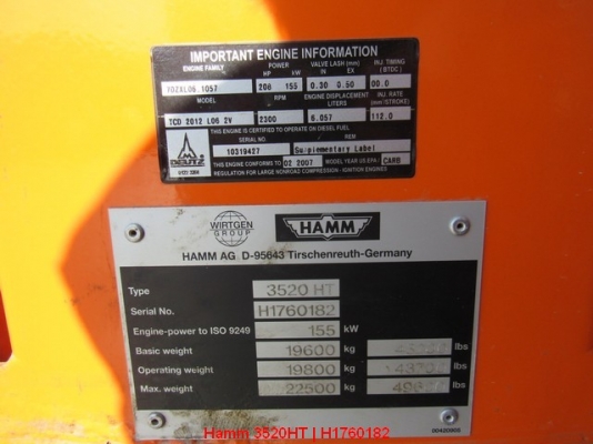 (20ตัน) HAMM 3520HT ถึงไทยเร็วๆนี้ 2,600ชม. เก่านอก ไม่แพงครับ (20ตัน) HAMM 3520HT ถึงไทยเร็วๆนี้ 2,600ชม. เก่านอก ไม่แพงครับ